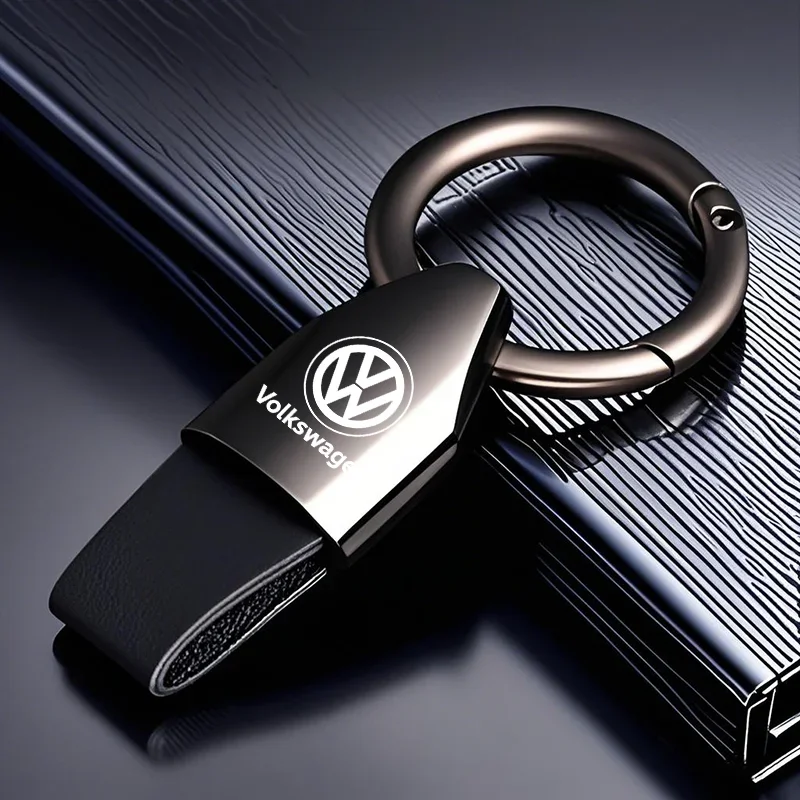 

Car Keycase Zinc Alloy Keyring Suede Keychain Accessories For VW GTI Polo Golf Passat Tiguan Arteon Touareg Taigo Caddy Jetta CC