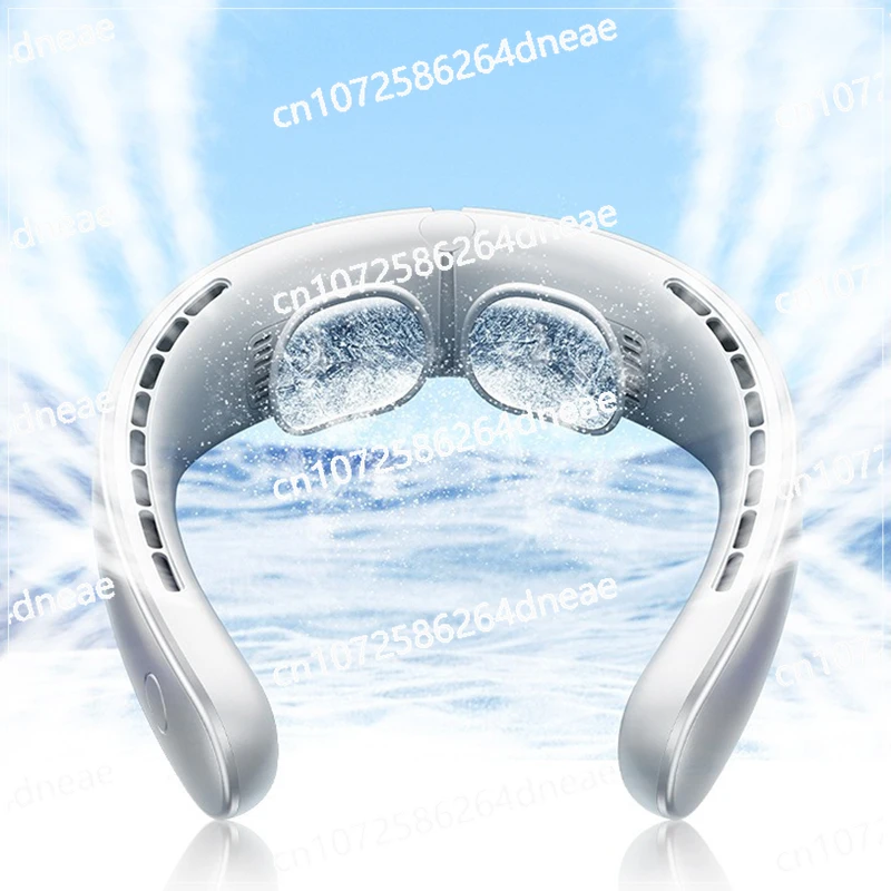 Cooling Fan Silent Wearable Fans 5 Speeds Outdoor Travel Office Bladeless Neck Fan Portable USB Rechargeable Hands-Free Personal