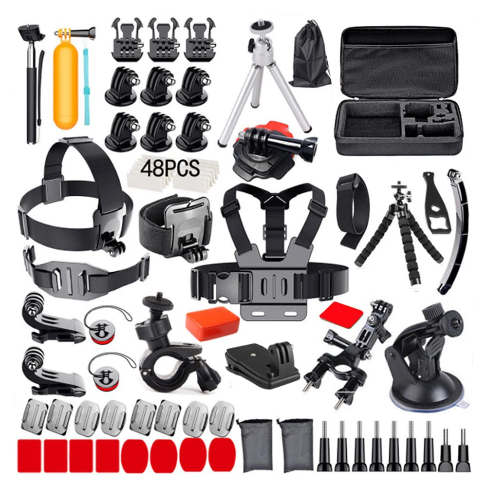 

Комплект аксессуаров для экшн-камеры 120-в-1, набор аксессуаров для спортивной камеры со сменным чехлом для переноски для GoPro Hero13 12/11/10/9