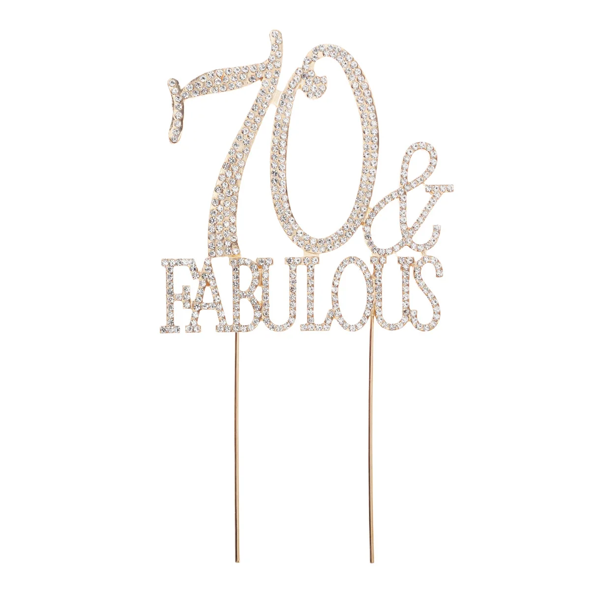 

70 Number Birthday Cake Topper Rhinestone Picks Cupcake Food Decoration Supplies Wedding Anniversary Party Celebrations