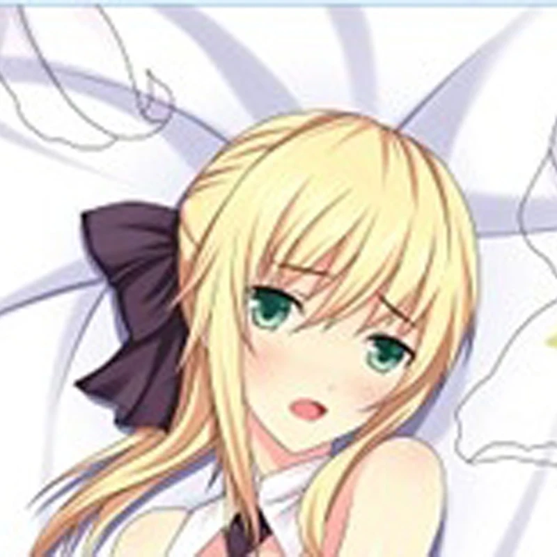New Pattern Dakimakura Anime Saber Lily Double-sided Print Life-size Body Pillow Cover Bedding Gifts