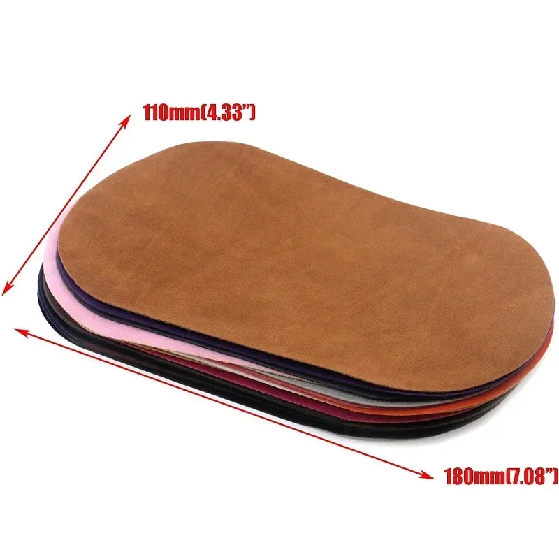 Suede Fabric Patch Iron-on Elbow Knee Patches DIY Jeans Shirt Sweaters Backpack Decoration Repair (18 x 11cm / 7.1 x 4.3 inch)