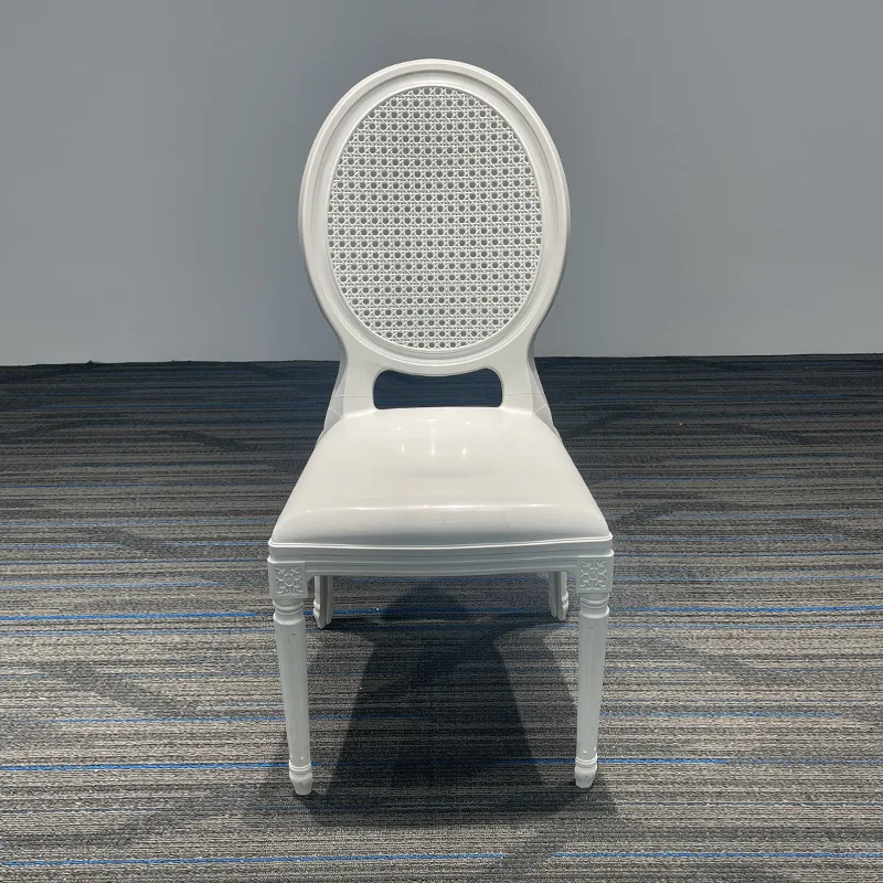 

PP Plastic Court Chair Wedding Banquet Dining Chair Household European Outdoor Hotel Wedding Chair