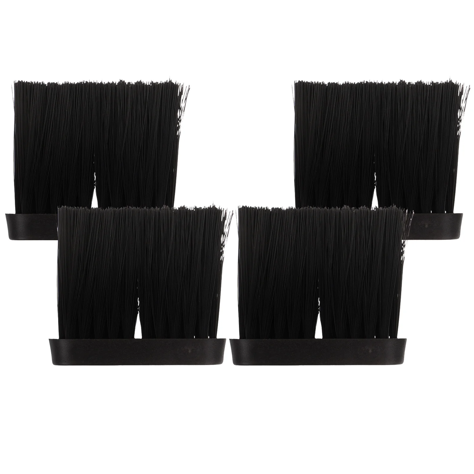 

4Pcs Heavy Duty Fireplace Cleaning Brush Heads Replacement for Grill Stove Ash Removal Rugged Plastic Broom Portable Fire Pit