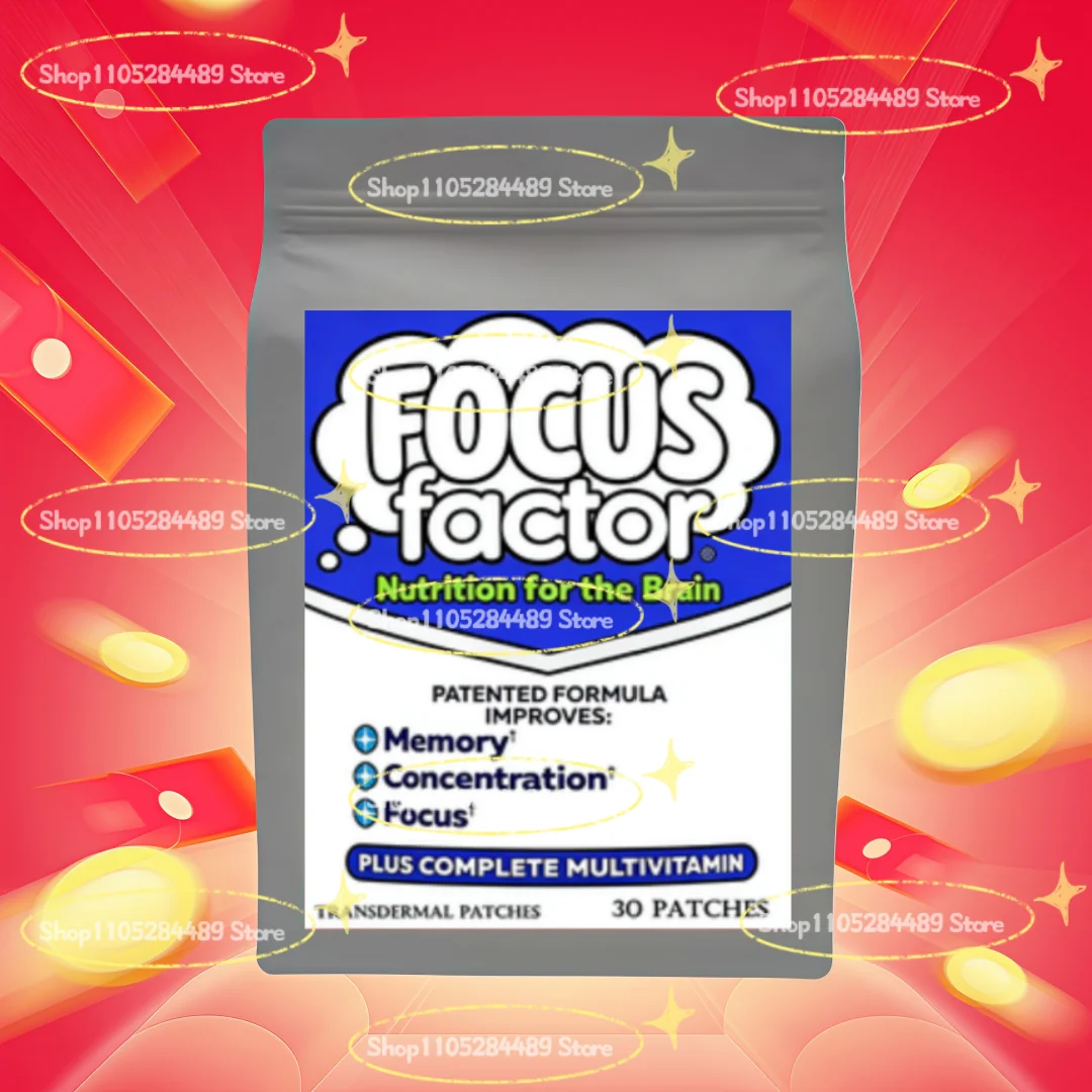 Focus Nootropic Brain Transdermal Patches For Memory, Concentration And Focus 30 Patches
