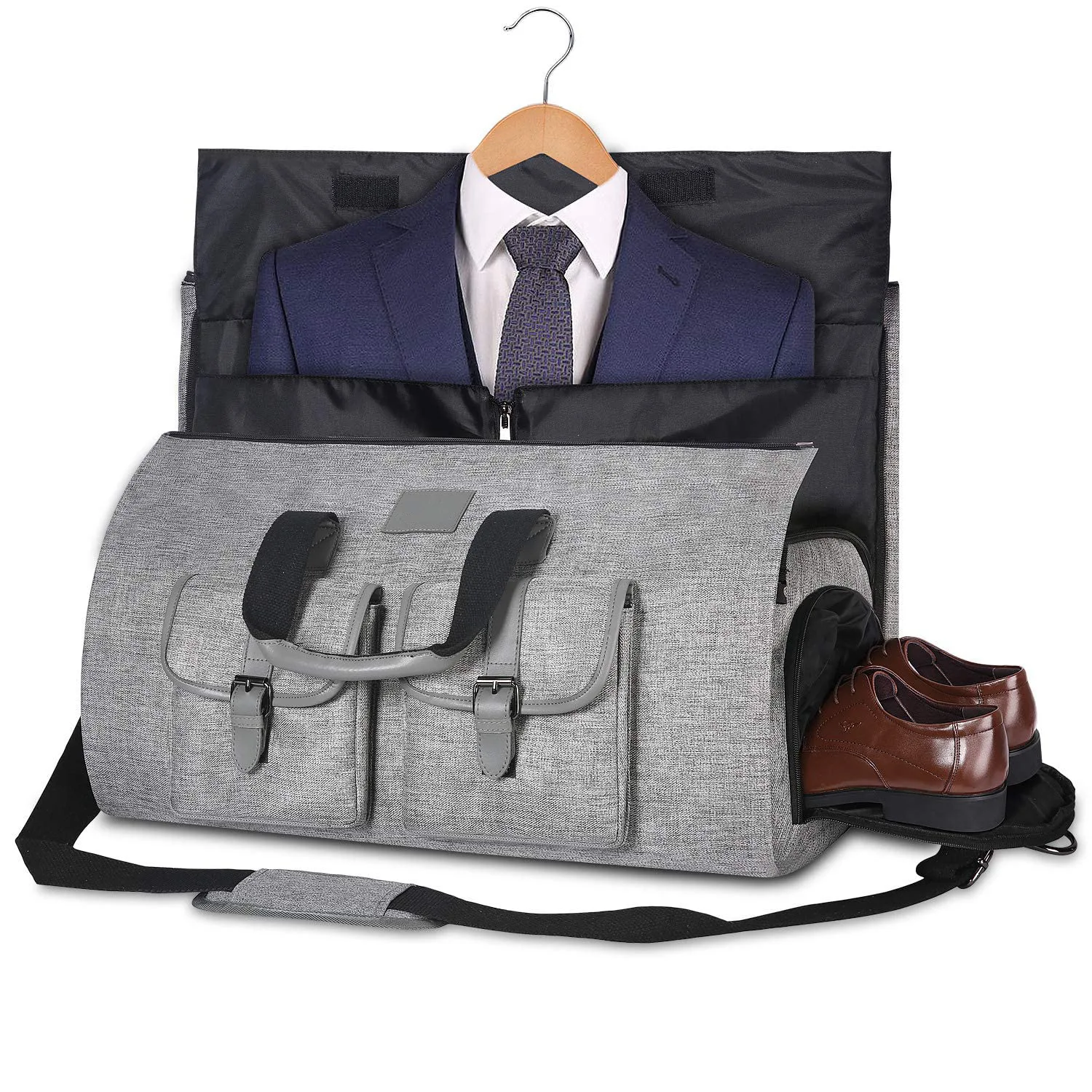 Imagem -02 - Bolsa de Viagem Portátil para Homens Bolsa de Bagagem de Grande Capacidade Multifuncional Bolsa de Terno Dobrável de um Ombro Bolsa de Lavagem Novo