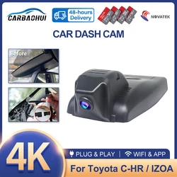 4K Hd 2160P Plug And Play Auto Dvr Dashcam Camera Videorecorder Voor Toyota C-HR Chr Izoa 2018 2019 2020 ~ 2023 Draadloze Dashcam