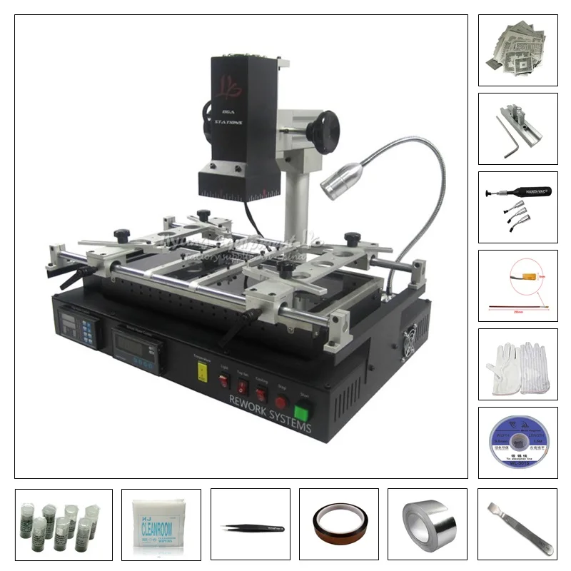 LY IR8500 V.2 Infrared BGA Rework Station with 810pcs Stencil Set for Computer Motherboards LCD TVs Large Circuit Board Repair - view 2