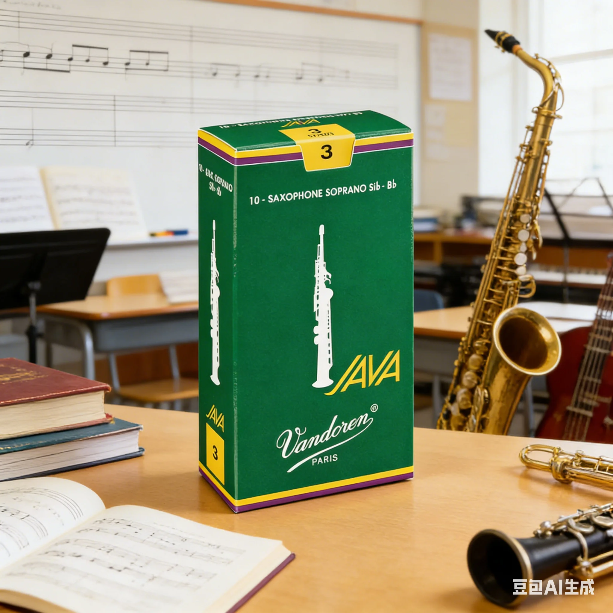 FRANCE Vandoren Bb soprano sax reeds green box java soprano saxphone reed