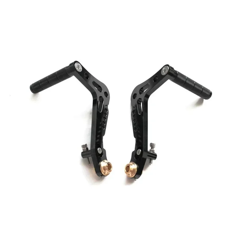 Juego de pedales de aluminio CNC para Kart de carreras, juego de Pedal de freno y acelerador, color negro y dorado, 2 piezas