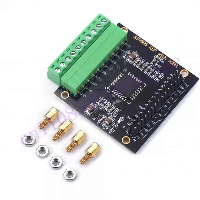 AD7606 multi-channel AD data collection module 16-bit ADC 8-channel synchronization, voltage sampling frequency 200KHz