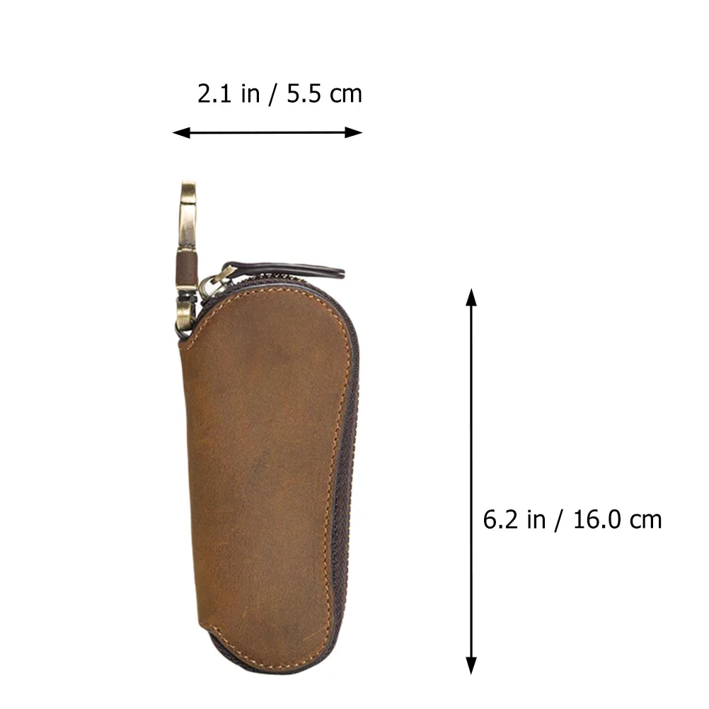 

Car Bag Small Light Weight Portable Key Organizer Zipper Key Case For Keys Storage Retro Style Pouch Holder
