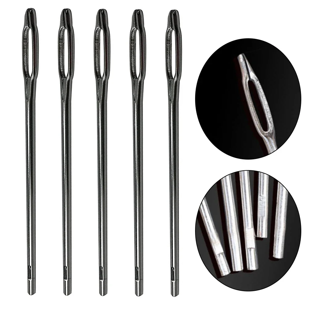 Auto Tire Repair Kit 5 Pack Of Replaceable Split Eye Needle Tire Plug Tools Needles For T-Handle Tire Plug Tire Repair Tools