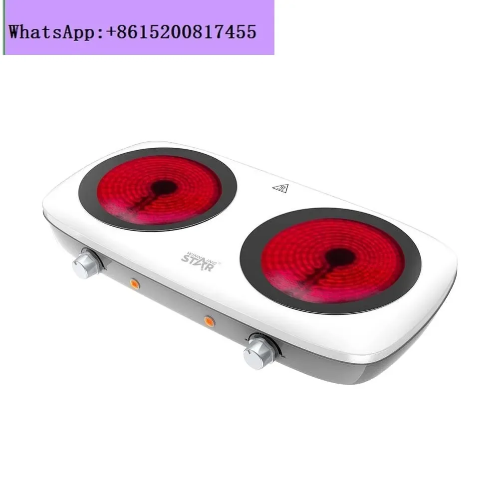 

WinningStar бытовая 1300 Вт кухонная вода, высокотемпературная полировка, черная хрустальная панель, двойная плита, электрическая нагревательная печь