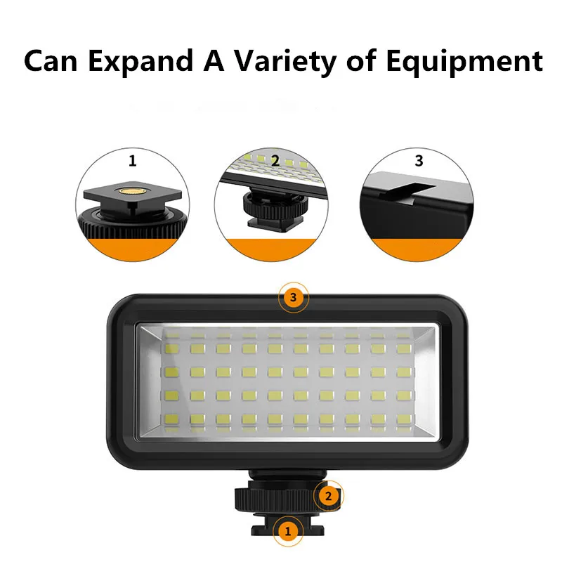 مصباح led مقاوم للماء للغوص ، إضاءة محمولة لجوبرو هيرو 13 ، 12 ، 11 ، 10 ، 9 ، 8 ، دي جي آي أكشن 4 ، 40 م