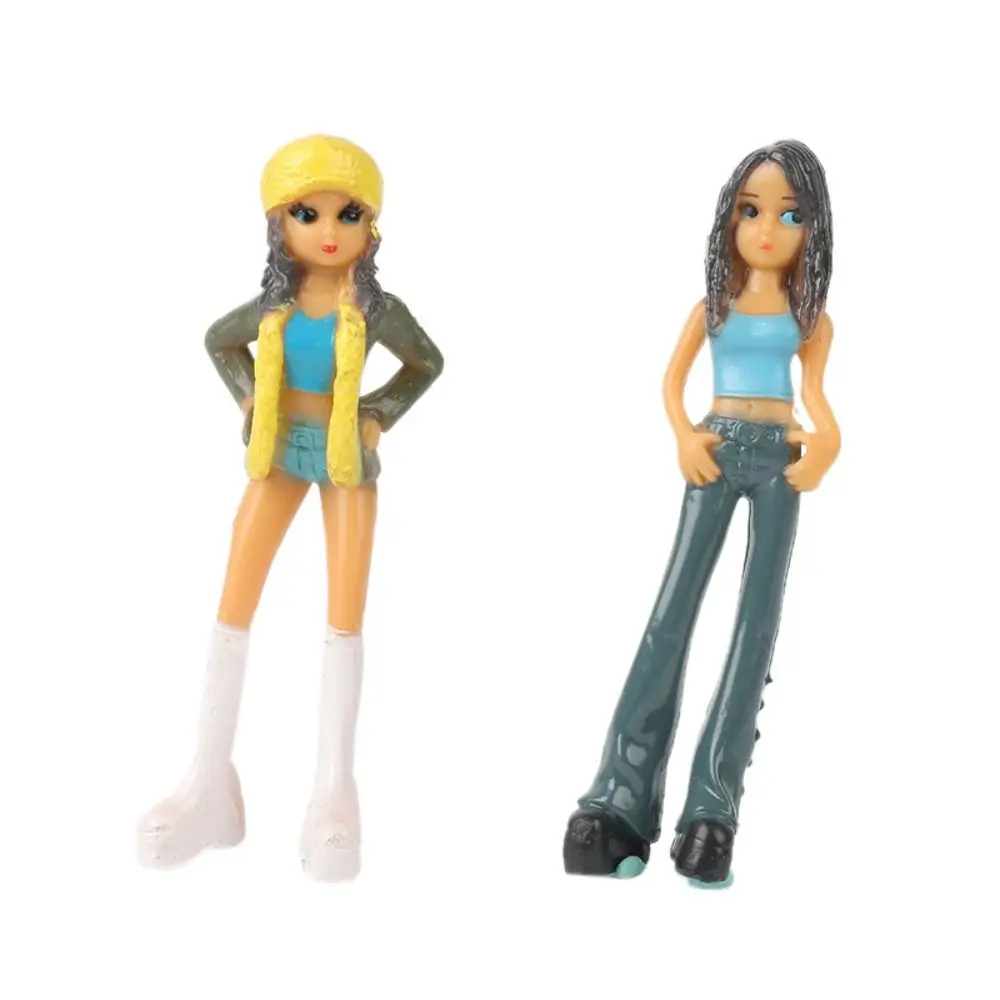 

PVC Material Beautiful Girl Figurines Cartoon Cute Home Ornaments Girl Scene Model Miniature Scene Props Girl Action Figure