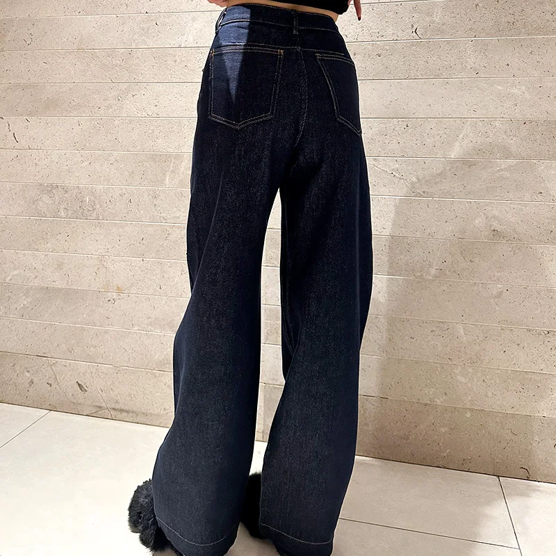 Denim Skinny Banana Casual Jeans Long Pants Wide Leg Pants Mopping Pants Large Edition