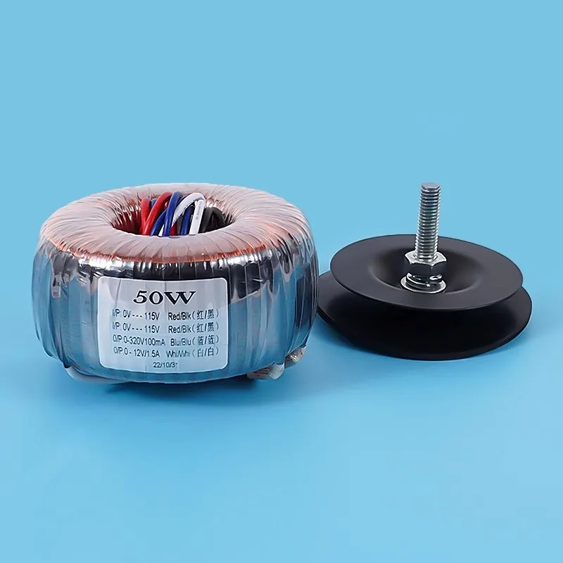 50W Pure Copper Toroidal Transformer 50VA Audio Tube Amplifier Power Transformer Dual 220V or 220V+10V+6.3V