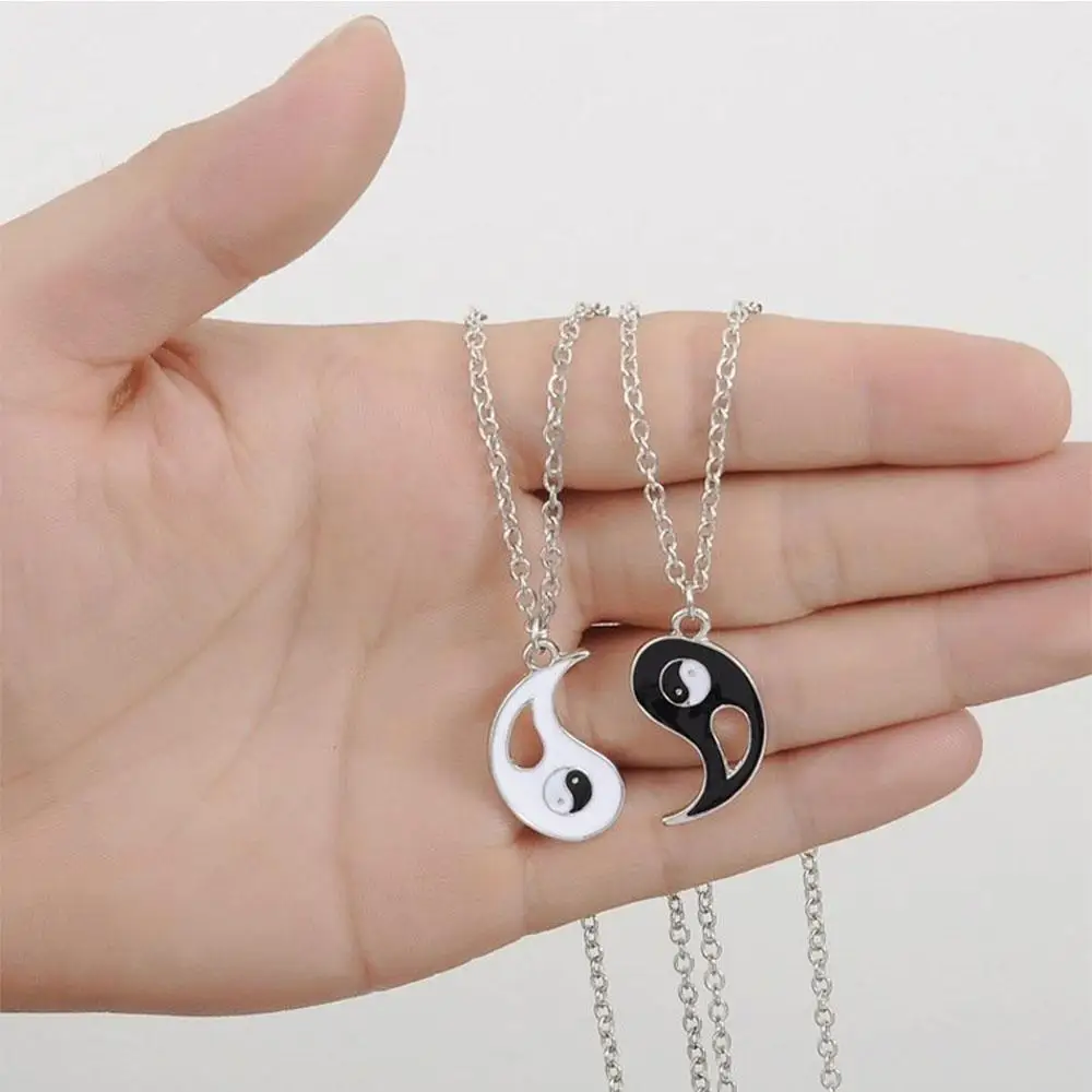 Yin Yang Pendant Necklace For Girlfriend Couples Matching Best Friend Friendship Jewelry Gift Bff Things Aesthetic Collar Boys 2 image 5
