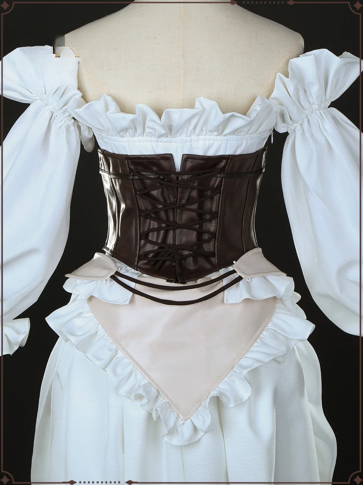 COSSUN Game Final Fantasy 14 FF14 Ishgard أزياء تنكرية للهالوين ملابس نسائية فستان أبيض جميل مجموعة كاملة #3