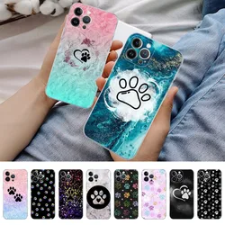 Dog Paw Phone Case For IPhone 15 14 11 12 13 Mini Pro XS Max Cover 6 7 8 Plus X XR SE 2020 Funda Shell