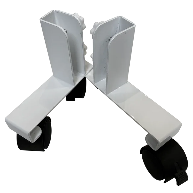 Detachable Wheeled Metal Standing Feet White Body Black Wheel Infrared Heating Panel Household Use Free Standing 1