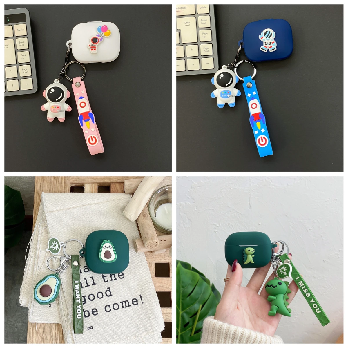 Чехол для наушников с забавным мультяшным рисунком для Soundcore Liberty 5/P40i/C40i C30i A30i/Aero Clip/R100, силиконовый противоударный чехол