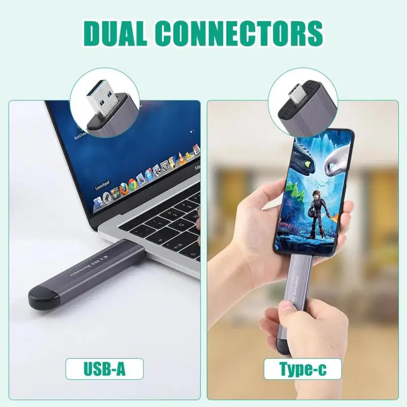 RYRA 2 In 1 M2 SSD Case M.2 Ke USB 3.1 Gen 2 NVMe SSD Enclosure untuk Nvme PCIE M Key/NGFF SATA B Key SDD Hard Disk Box Adapter