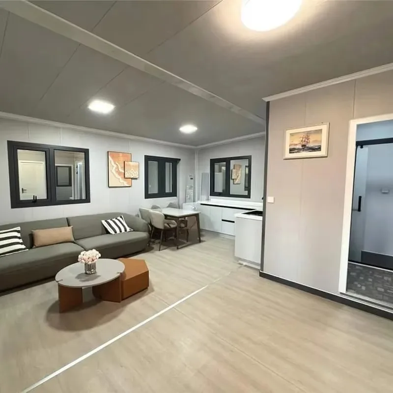 كابينة الغابات 20ft 40ft قابلة للتوسيع حاوية غرفة قابلة للطي منزل متنقل جاهز صغير فيلا تصميم منزل كابينة معزولة مقاومة للماء #4