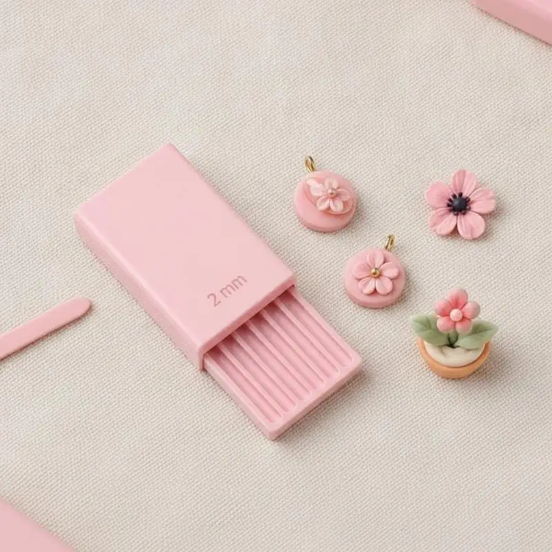 Professional Clay Glue Ball Making Tool 4Pcs 2-5mm Bead Roller for 3D Gel Flowers Polymer Clay DIY Craft Making