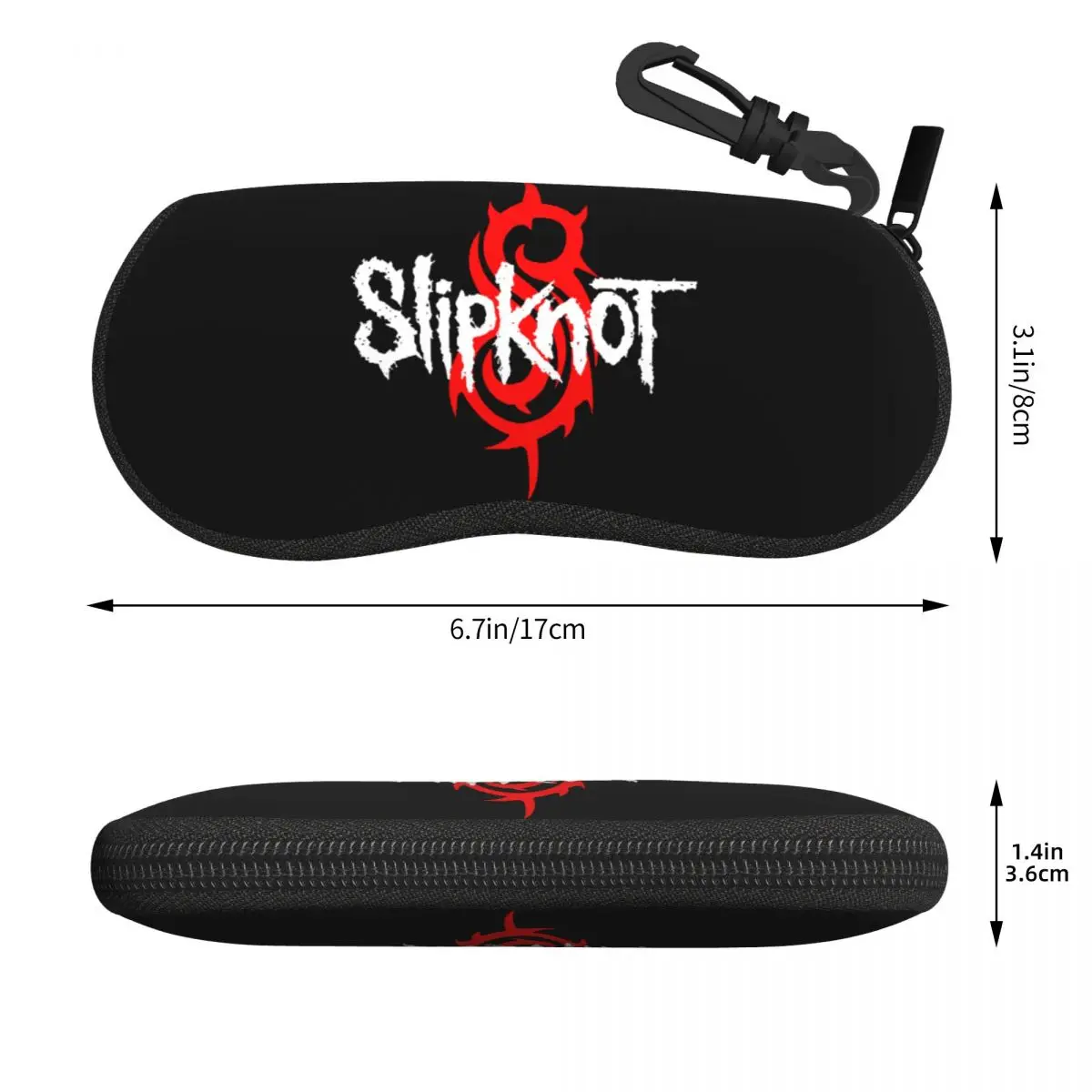 Custom Slipknots Shell Eyeglasses Protector Cases Fashion Sunglass Case Heavy Metal Rock Music Gift Glasses Bag