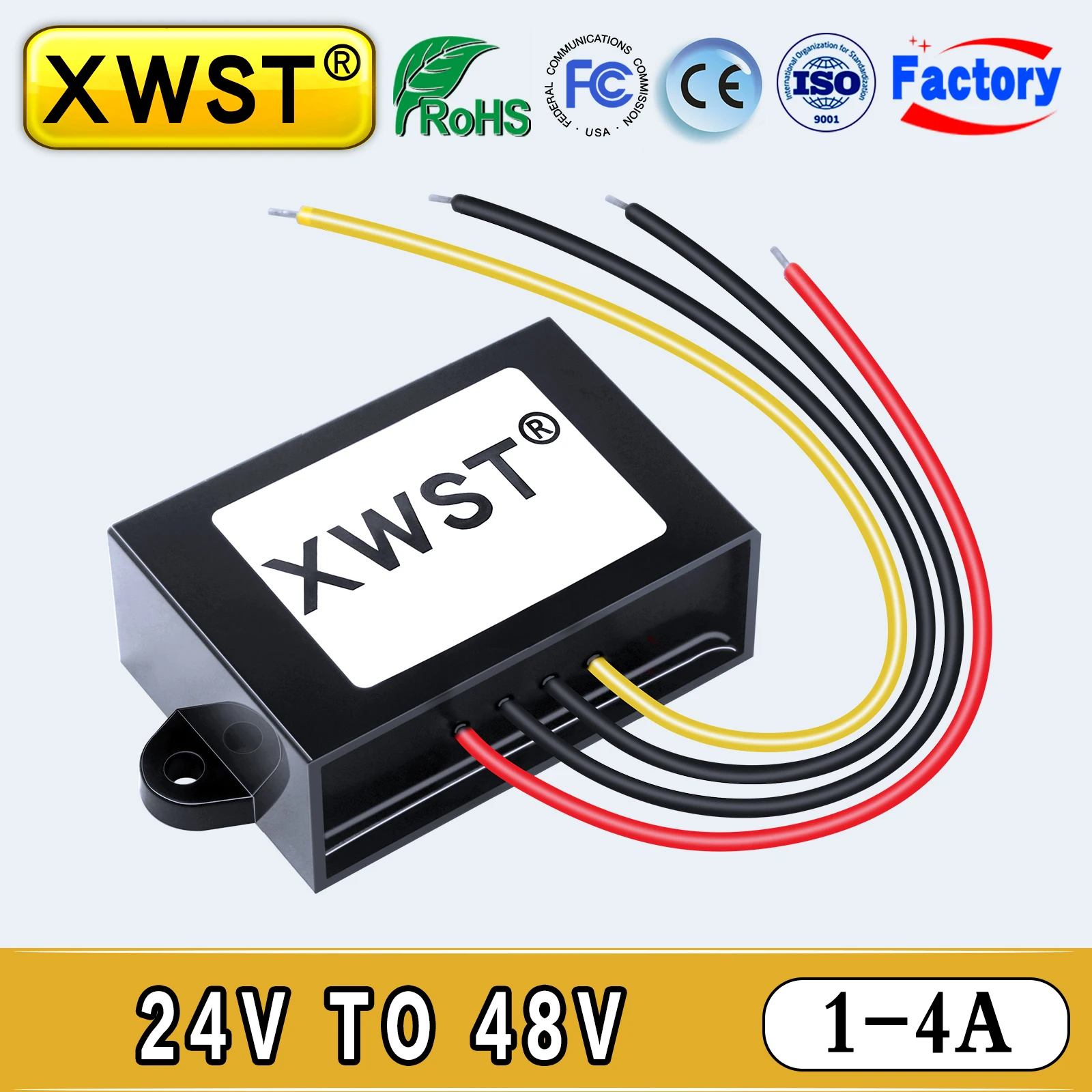 

Waterproof DC DC Boost Converter 24V to 48V Voltage Regulator 1-2A Power Supply Inverter For Car CE