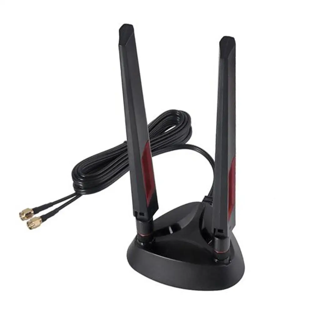 

For PCIE Wireless LAN Adapter Dual Band RPSMA Male Connector Optimized for 2 4GHz & 5GHz Signal Strength with Long Cable