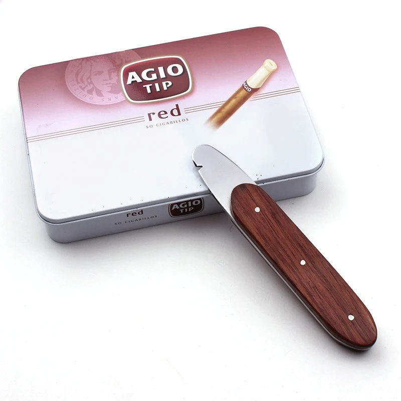 Stainless Steel Cigar Box Opener Sharp Blade Cigar Cutter Smoking Accessories Wholesale