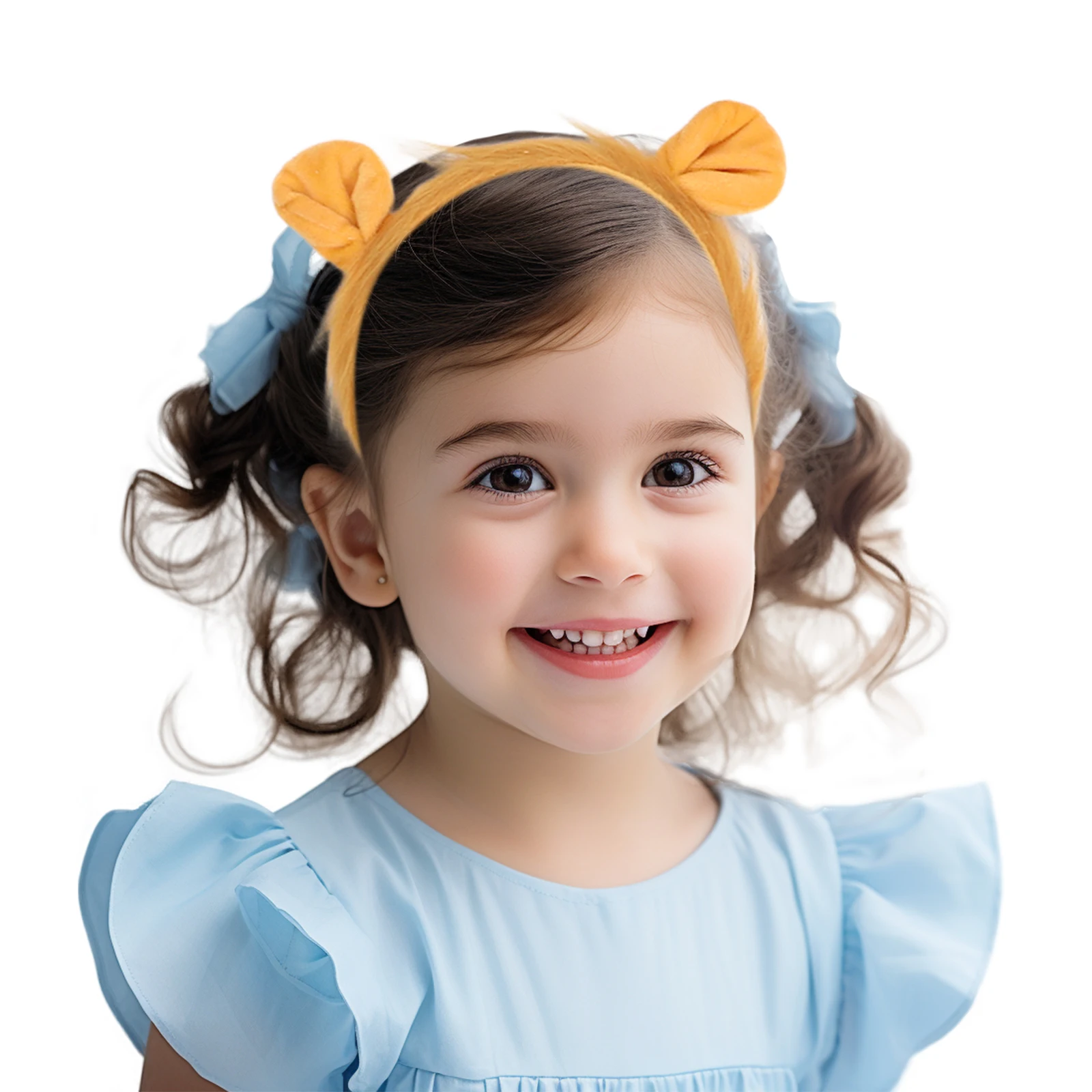 

Lion Costume Kit Kids Lion Ears Headb PP Cotton Dress Tutu Tail Halloween Animal Cosplay Costumes Set Girls Role Play Party