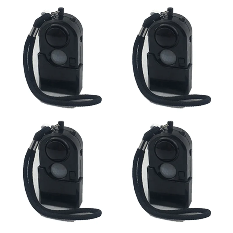 AA60-4X Camping Travel Portable Mini PIR Infrared Motion Sensor Detector Alarm 120DB Wireless Home Security Anti-Theft