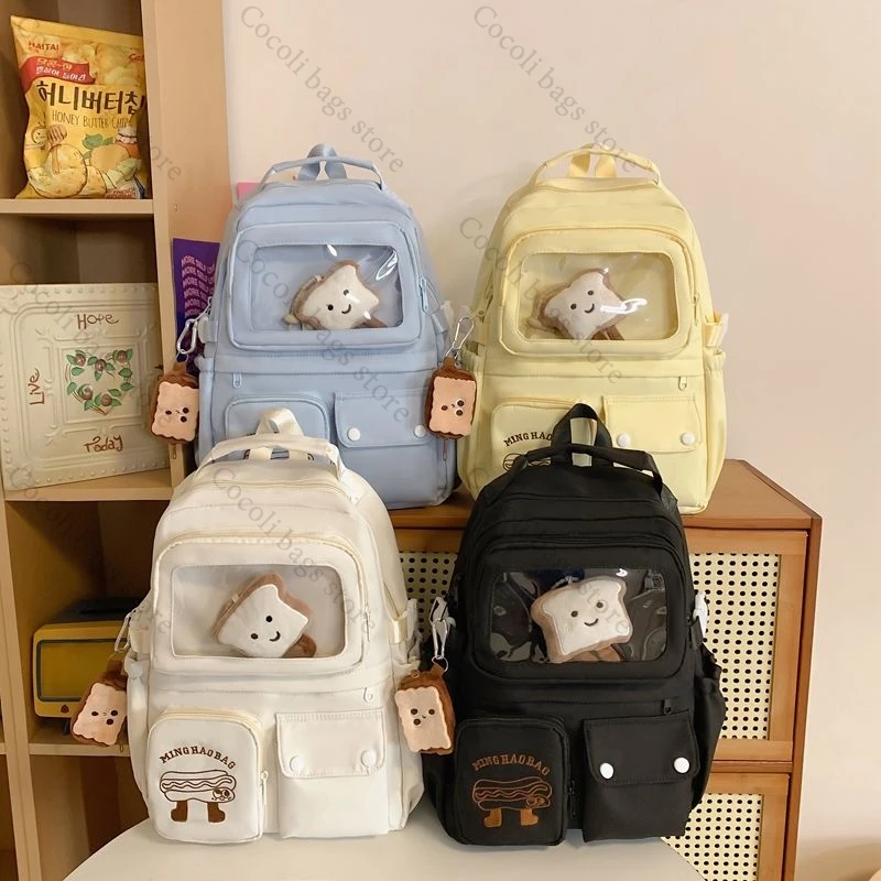 

Рюкзак Ita, прозрачный карманный рюкзак для школы, милый дорожный рюкзак для девочек, школьный рюкзак для девочек, женский рюкзак, дорожная сумка