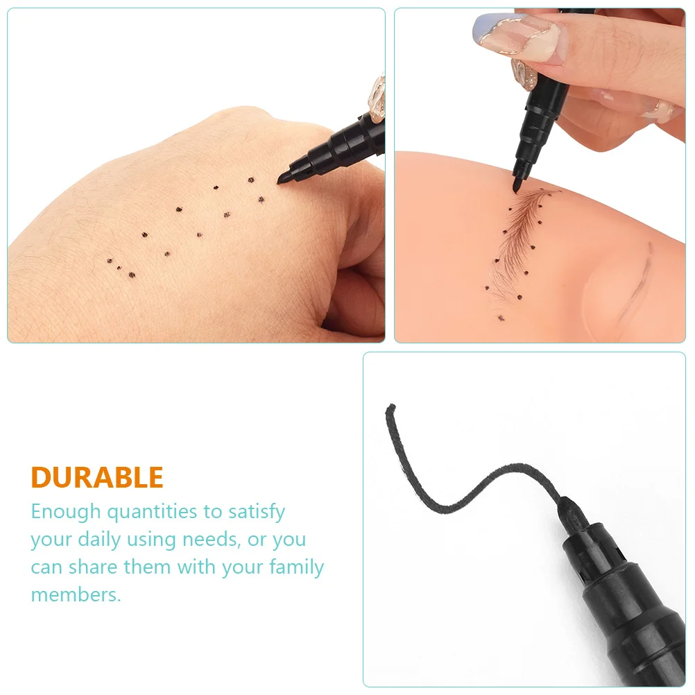 

10Pcs Skin Tattooing Pen Waterproof Eyebrow Markers Professional Makeup and Surgery Tools Tattooing Pen Tool Liner