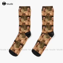 Big Kiryu Majima Goro Yakuza Ryu Ga Gotoku Socks For Men Personalized Custom Unisex Adult Teen Youth Socks 360° Digital Print