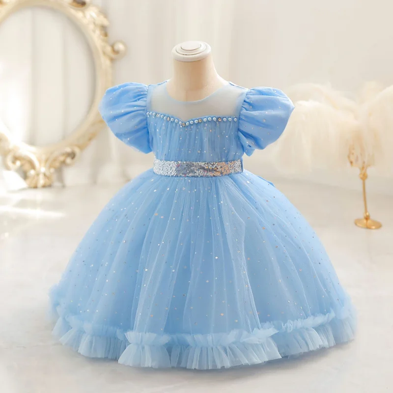 2023Summer New Dresses of Bride Fellow Kids Children's Princess Dress Pettiskirt Girls' Dress Children-Year-Old Skirt Support