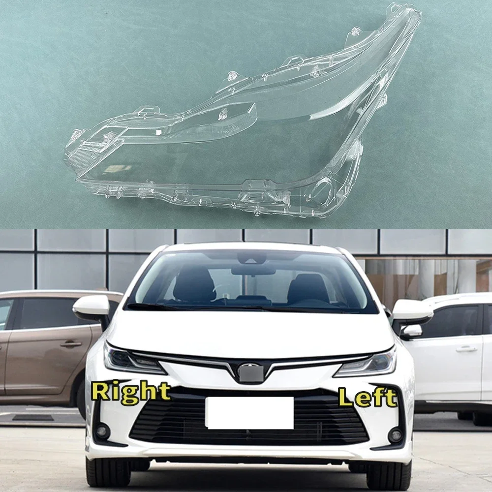 

For Toyota Corolla 2019 2020 2021 High Car Front Headlight Lens Cover Auto Headlamps Lampcover Transparent Lampshades Lamp Shell