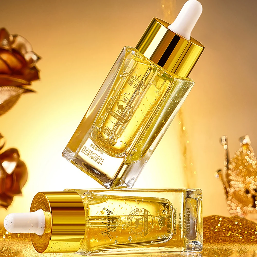 

European Camel Milk Pearl Ginseng Spirit Anti Wrinkle Collagen Essence Facial Contour Lifting Rich Elastic Tighten Face Skincare