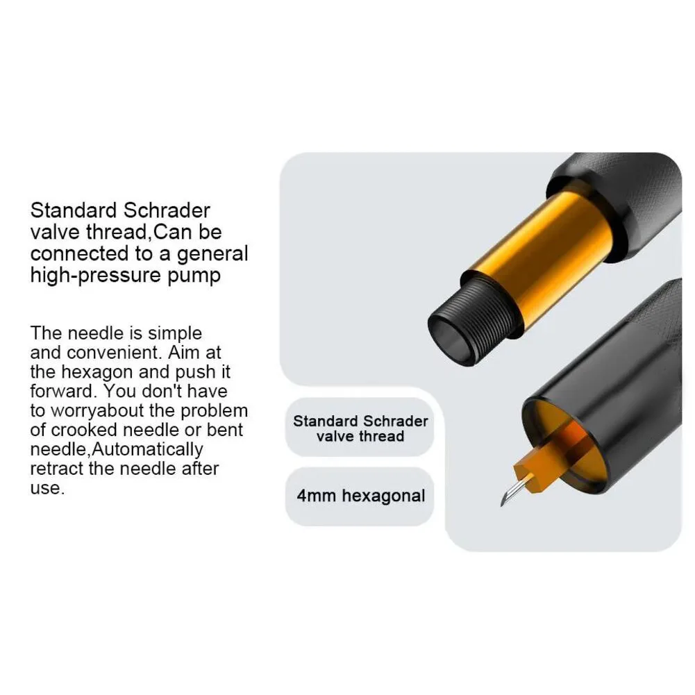 For FOX RP2 RP23 FLOAT X CTD FLOAT DPS Shock Inflation Device with Needle Adapter and Heat Resistant Rubber Alloy Components