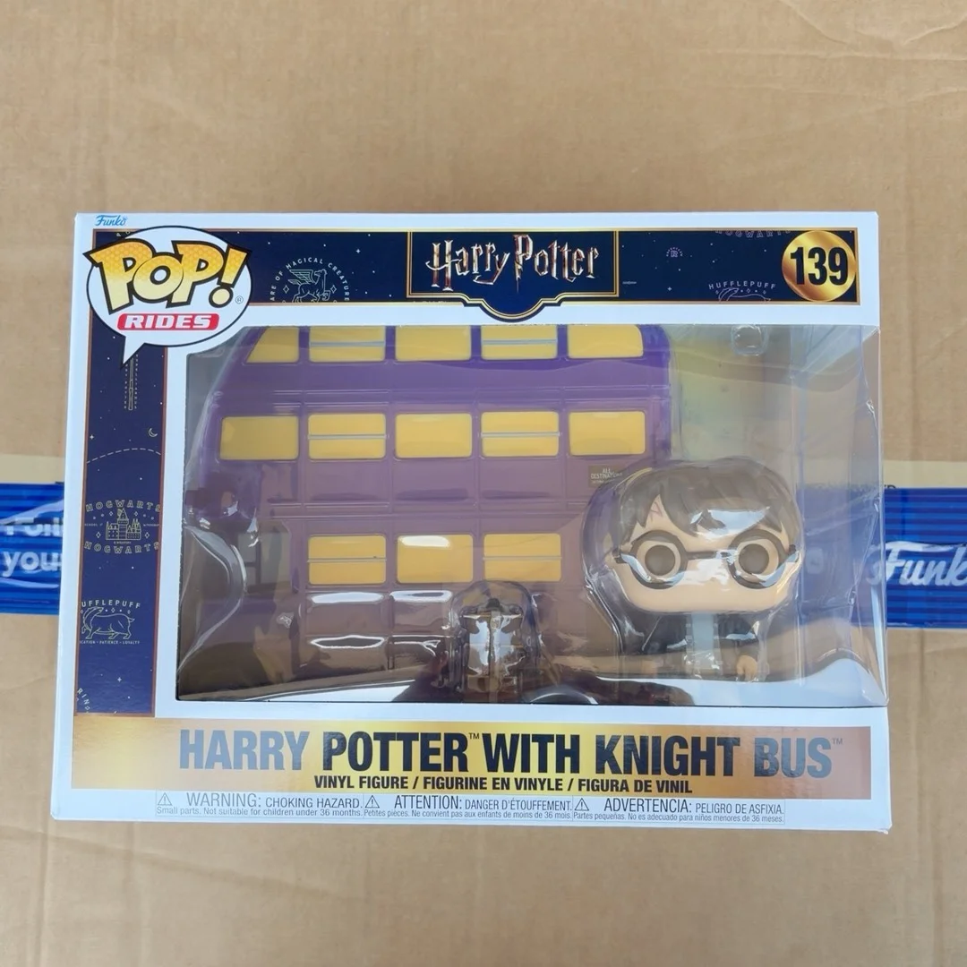 Funko Pop Rides Super Deluxe Harry Potter with Knight Bus Vinyl Figure 139 Official Licensed Collectible Limited Edition Gift