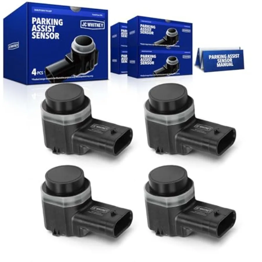 

JFBAJCWPAS00085 Set of 4 Rear Reverse Backup Parking Aid Assist Sensors - Compatible with Ford Escape 2013-2016 Transit 2015-20