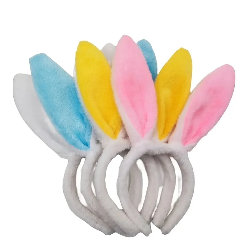 

Набор из 1 милой разноцветной повязки на голову с изображением пасхального кролика, подходит для костюмов в зоологическом стиле, подарок на пасхальную вечеринку