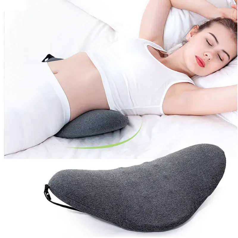 

Memory Foam Lumbar Pillow Rollable Pregnant Waist Pad Washable Lumbar Support Backrest Mat Bed Cushion Detachable Back Pillow