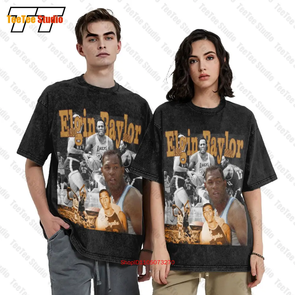 Elgin Baylor Elgin Baylor Legend Camiseta de algodão vintage CGVV