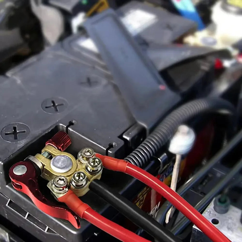 PKWKS Car Battery Terminals Quick Disconnect Auto Cables Connectors Wire Cable Shut-Off Connectors Auto Accessories