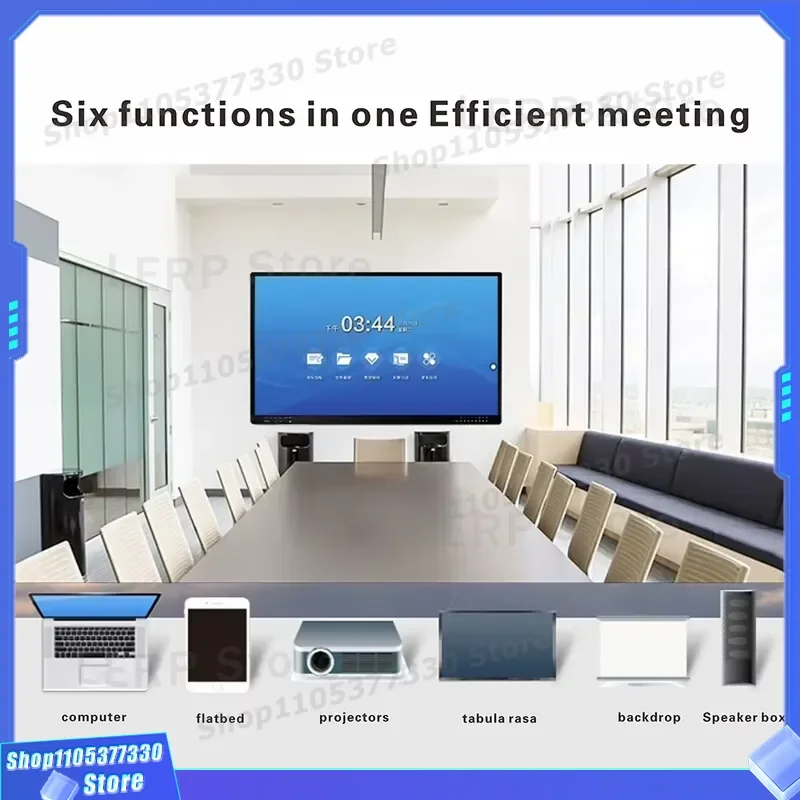 65 Inch 4K Interactive Whiteboard Smart Business Meeting Panel Touch Screen Digital Signage for Office Education Conference